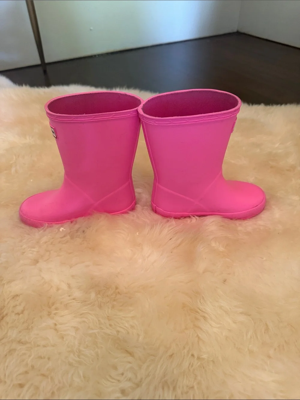 Hunter Kids Bright Pink Original Rain Boots